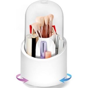 doublecare makeup brush organizer 360 degree rotating multifunctional pen holder stationary desk org 139.2
